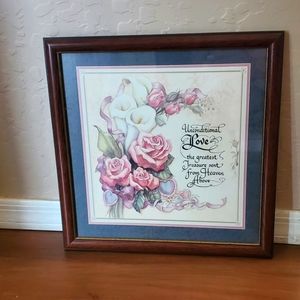 Home Interiors Unconditional Love Framed Picture